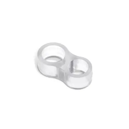 Batente Duplo 1,3x1,8cm Transparente Pack 2un para Portas Rei - 1210230048