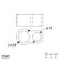 Batente Duplo 1,3x1,8cm Transparente Pack 2un para Portas Rei Batente Duplo 1,3x1,8cm Transparente Pack 2un para Portas Rei