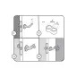Batente Duplo 1,3x1,8cm Transparente Pack 2un para Portas Rei Batente Duplo 1,3x1,8cm Transparente Pack 2un para Portas Rei