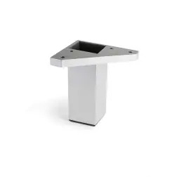 Pé Quadrado ABS Cromado Mate 40x40mm Rei - 6cm #2 - 1160440140