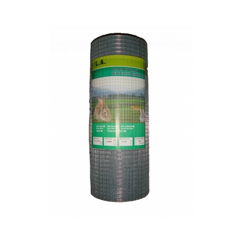 Rede Eletrosoldada Galvanizada 12,7x12,7x0,80mm H50 1mt Valpec