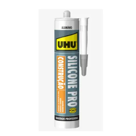 Silicone Cor Alumínio Pro Universal CQ 280ml UHU - 1450080185