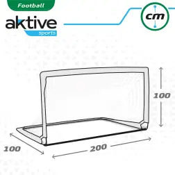 Baliza de Futebol 200x100x100cm 54119 Aktive #4 - 1180470012