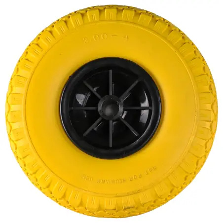 Roda PU Carro Armazem c/2 Rodas 250kg Flux - 1580060014