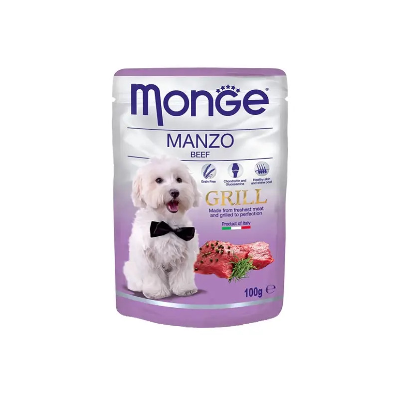 Ração Húmida para Cão Grill Carne Vaca 100gr Monge