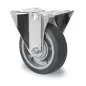 Roda em Borracha/Metal com Suporte Fixo Torneling