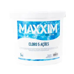 Cloro 5 Ações Granulado 5Kg para Piscinas Maxxim - 1670010026