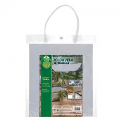 Toldo Rectangular em Poliester Branco 300x400cm 53912 Aktive - 1350310048