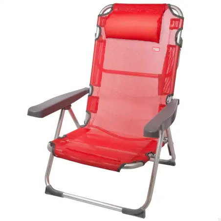 Cadeira de Praia Alta Dobrável Multifunções em Alumínio 48x60x90cm 62634 Aktive - 1180040078