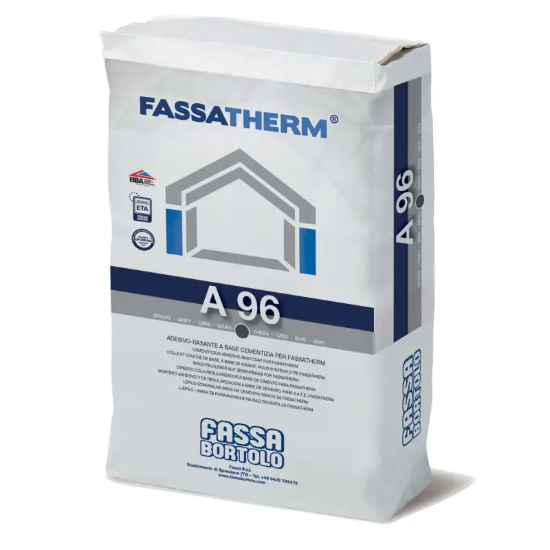 Cimento-Cola Regularizador A96 Cinza 25kg Fassa Bartolo