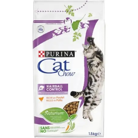 Ração Seca para Gato Cat Chow Hairball Control 1,5kg Purina - 1530060019
