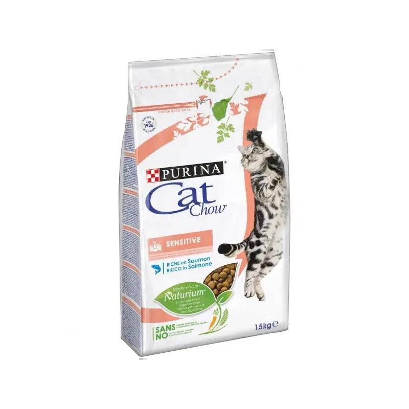 Ração Seca para Gato Cat Chow Sensitive 1,5kg Purina