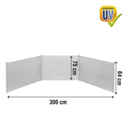 Paravento com Estrutura em Alumínio 300x75x84cm 53441 Aktive #2 - 1180340003