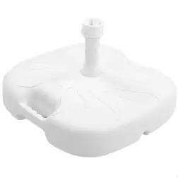 Base Guarda-Sol Poliresina Branca 45x45cm 61140 Aktive - 1650030088