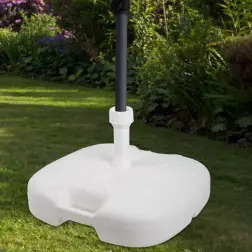 Base Guarda-Sol Poliresina Branca 45x45cm 61140 Aktive #1 - 1650030088