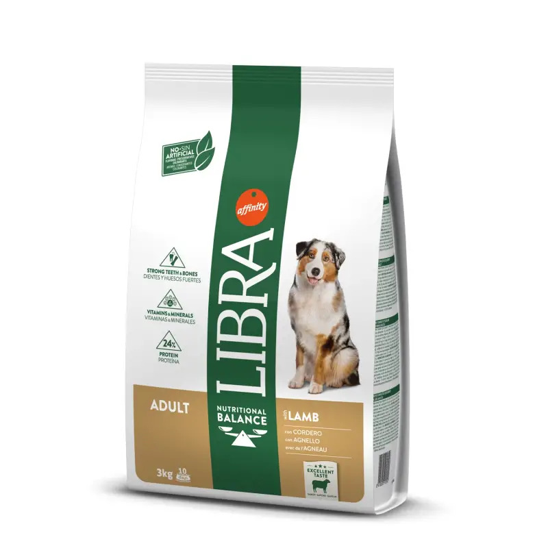 Ração Seca Adult Cão Cordeiro 3kg Libra Ração Seca Adult Cão Cordeiro 3kg Libra