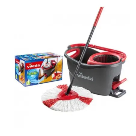 Balde com Pedal + Esfregona Turbo EasyWring&CleanTurbo Vileda - 1470030069