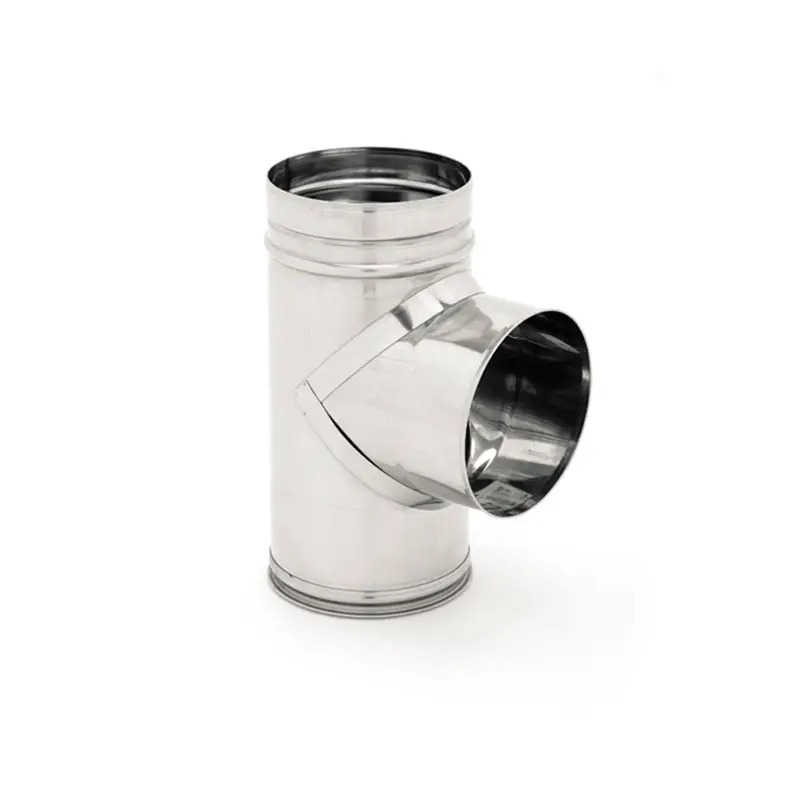 Tê 90º em Inox com Tampo para Salamandra Valpec