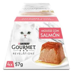 Ração Húmida para Gato Gourmet Revelations Mousse Salmão Pack 4un Purina - 1540260185