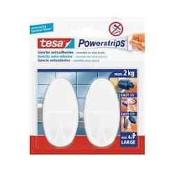 Ganchos Ovais Adesivos Powerstrips 58013 Tesa - 0418994158