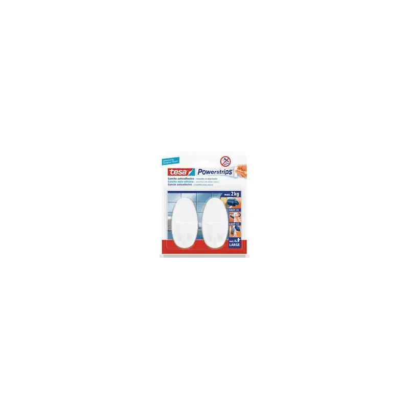 Ganchos Ovais Adesivos Powerstrips 58013 Tesa Ganchos Ovais Adesivos Powerstrips 58013 Tesa