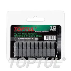 Jogo de Bits de Fenda 1/4" 1x5,5x25mm FSAA085EG Toptul - 1250860009
