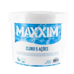 Cloro 5 Ações Tableta 200gr 5Kg para Piscinas Maxxim - 1670010021