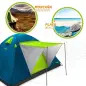 Tenda de Campismo Iglo com Toldo para 4 Pessoas 240X210X130cm 52890 Aktive Tenda de Campismo Iglo com Toldo para 4 Pessoas 240X210X130cm 52890 Aktive