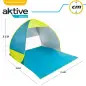 Tenda de Praia em Poliéster UV50 Azul/Verde 160x140x110cm 62165 Aktive