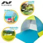 Tenda de Praia em Poliéster UV50 Azul/Verde 160x140x110cm 62165 Aktive