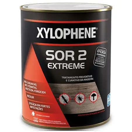 Tratamento de Madeira Xylophene SOR 2 Incolor 1lt Dyrup - 1370050016