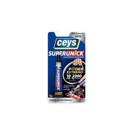 Cola em Gel SuperUnick Poder Extremo 10 Segundos 10gr Ceys - 1120030094