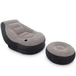 Cadeira Insuflável+Puff Ulta Lounge Relax 68564 Intex - 1650080072