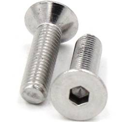 Parafuso Sextavado Interno Cabeça Chata Zincado DIN7991 100un Valpec - M04x20 - 1210110069