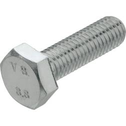 Parafuso Sextavado Zincado DIN933 100un Valpec - M6x20 - 1210340039