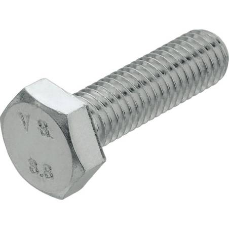 Parafuso Sextavado Zincado DIN933 100un Valpec - M6x20 - 1210340039