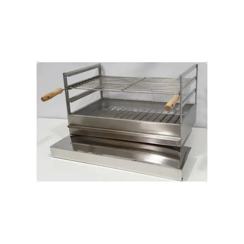 Churrasqueira de Pousar em Inox 50x40cm Utilzas Churrasqueira de Pousar em Inox 50x40cm Utilzas
