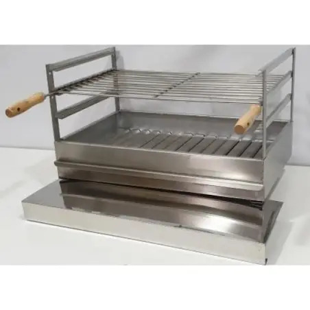 Churrasqueira de Pousar em Inox 50x40cm Utilzas - 1090020014