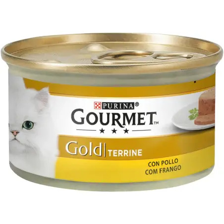 Gourmet Gold Terrine com Frango para Gato 85gr Purina - 1540260031