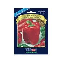 Sementes de Pimento Quadrado Vermelho Germisem - 0225003106
