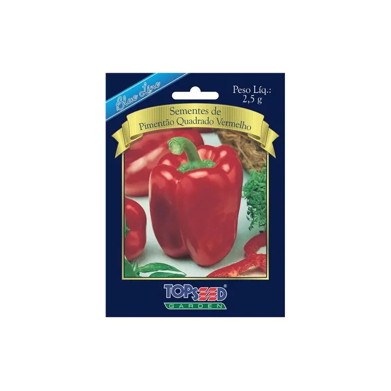 Sementes de Pimento Quadrado Vermelho Germisem