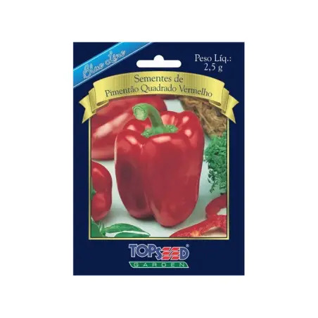 Sementes de Pimento Quadrado Vermelho Germisem - 0225003106