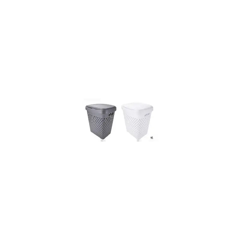 Cesto Plástico para Roupa Zoom BeClassic 50lt Bege 2465 Codil