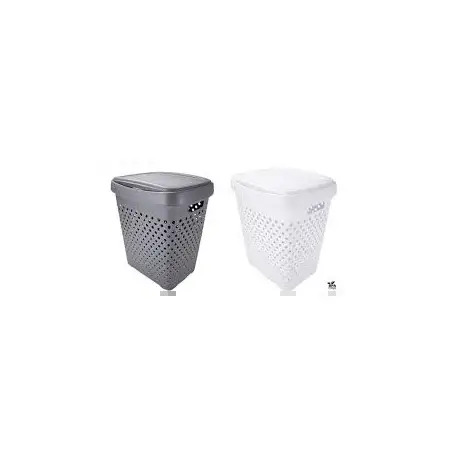 Cesto Plástico para Roupa Zoom BeClassic 50lt Bege 2465 Codil - 1080050045