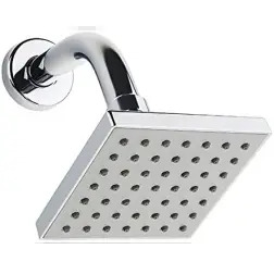 Chuveiro Quadrado Cromado 85x85mm 1E Tubo Flux - 1510060053