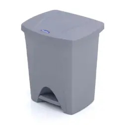Balde de Lixo com Pedal 25lt Cinza 6425 Reivax - 1470030087