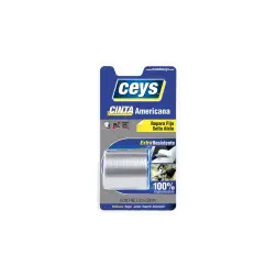 Rolo de Fita Adesiva Americana Prateada 5mt x 50mm Ceys - 1120040110
