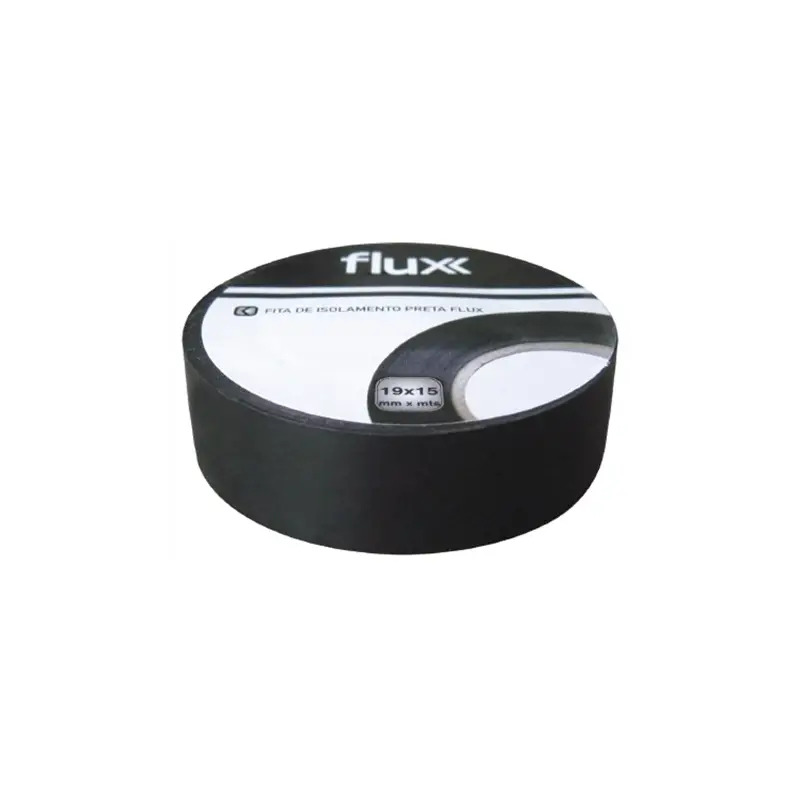 Fita Isoladora Preta 19mm 15mt Flux