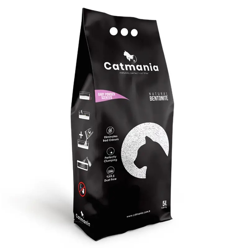 Catmania Litter Bentonite White Compact Talco Catmania Litter Bentonite White Compact Talco