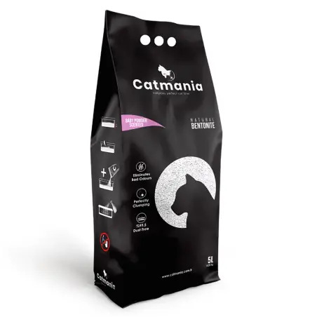Catmania Litter Bentonite White Compact Talco - 5lt - 1050020043